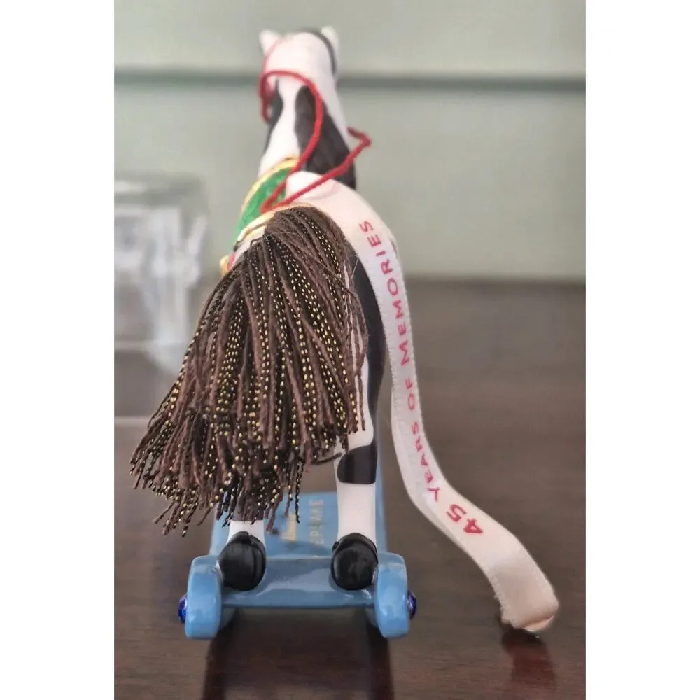 2018 Hallmark Keepsake Forty-Five Years of Memories Rocking Horse Ornament